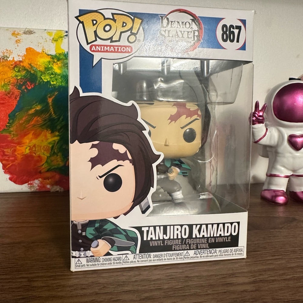 Funko Pop Animation Figure with Black and Green Details